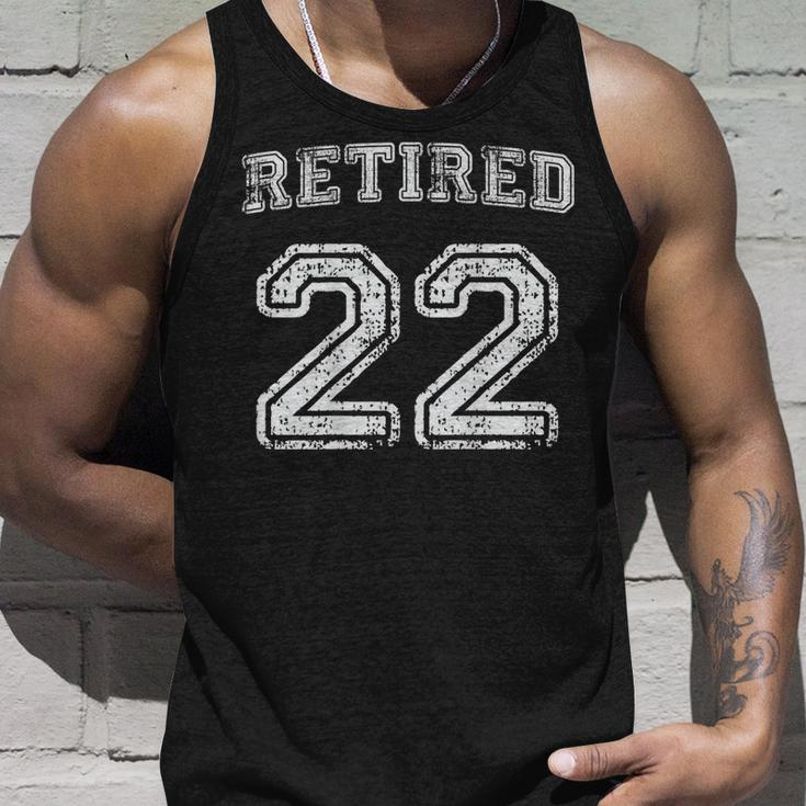 Retired 22 - Coach 2022 Retirement Jersey-Style Name Number Unisex Tank Top Gifts for Him