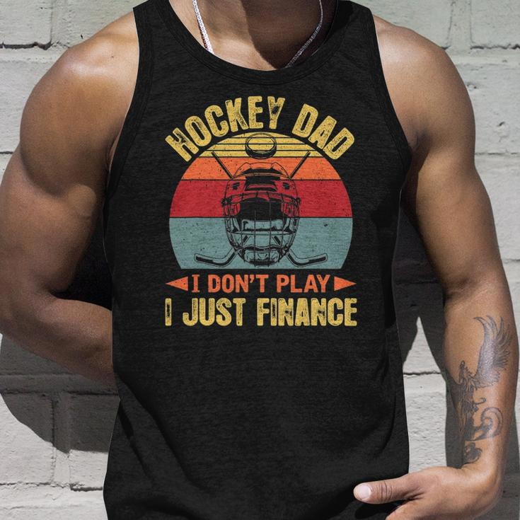 Mens Retro Hockey Dad Tee Hockey Dad I Dont Play I Just Finance Tank Top Gifts for Him