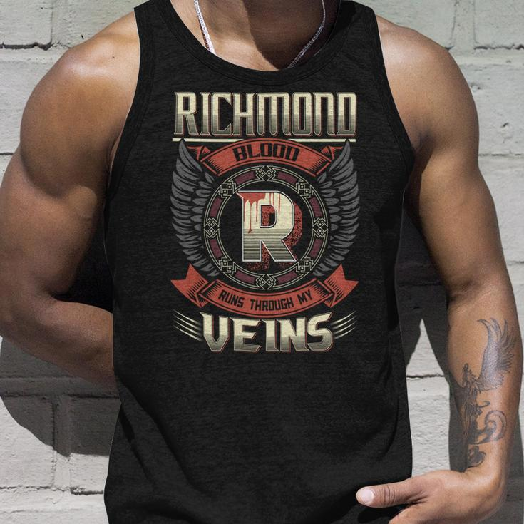 Richmond Blood Run Through My Veins Name V5 Unisex Tank Top Gifts for Him