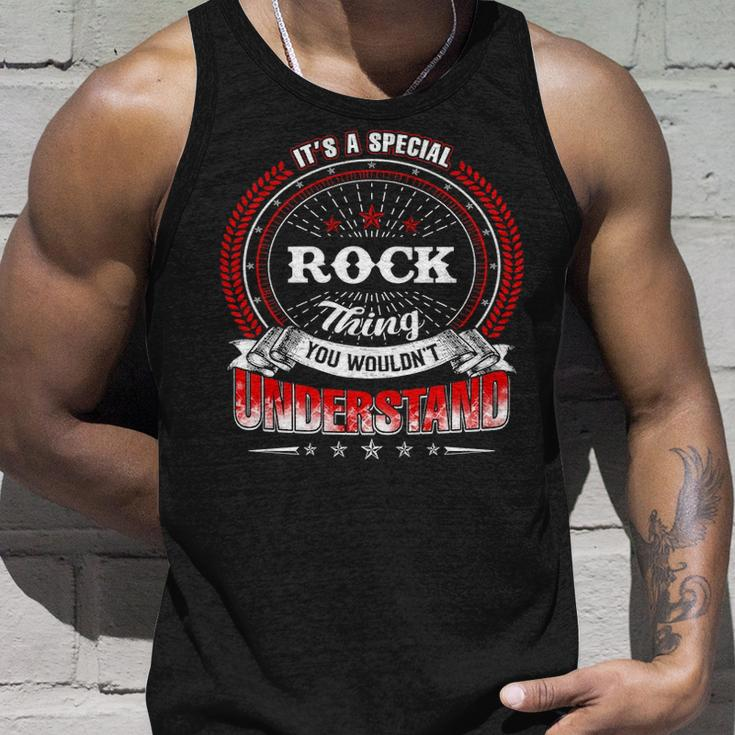 Rock Shirt Family Crest RockShirt Rock Clothing Rock Tshirt Rock Tshirt Gifts For The Rock Unisex Tank Top Gifts for Him