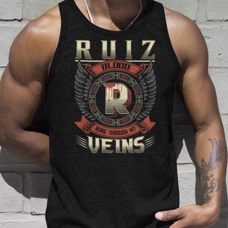 Ruiz Blood Run Through My Veins Name V2 Unisex Tank Top Gifts for Him