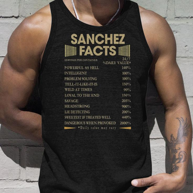Sanchez Name Gift Sanchez Facts Unisex Tank Top Gifts for Him