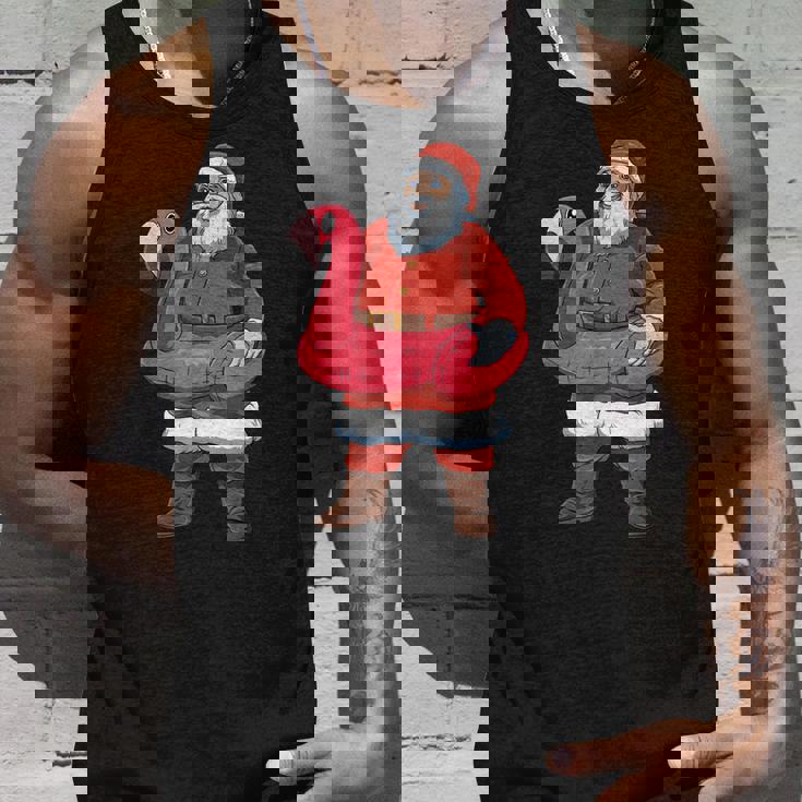 Santa Flamingo Float Christmas In July Hawaiian Party Santa Unisex Tank Top Gifts for Him Santa Flamingo Float Christmas In July Hawaiian Party Santa Unisex Tank Top Gifts for Him