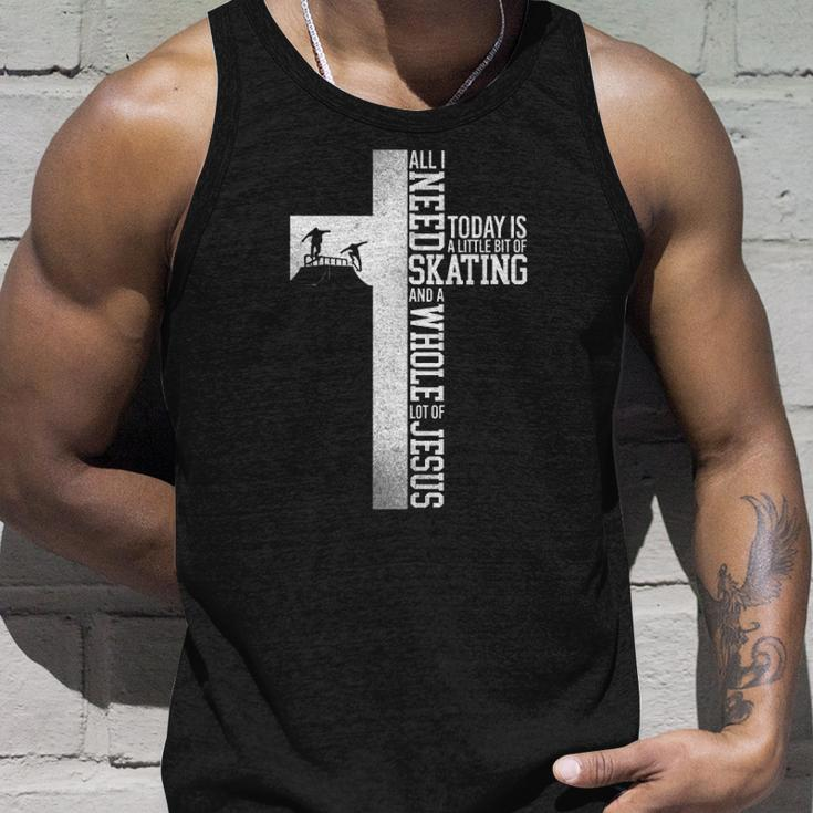 Skateboard A Whole Lot Of Jesus Cross Faith Vintage Unisex Tank Top Gifts for Him