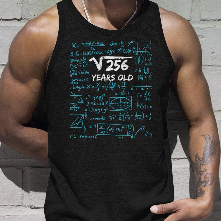 Square Root Of 256 16Th Birthday 16 Years Old Gift Unisex Tank Top Gifts for Him
