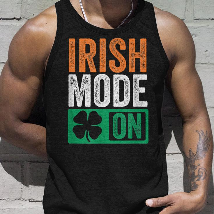 St Patricks Day Beer Drinking Ireland - Irish Mode On Unisex Tank Top Gifts for Him