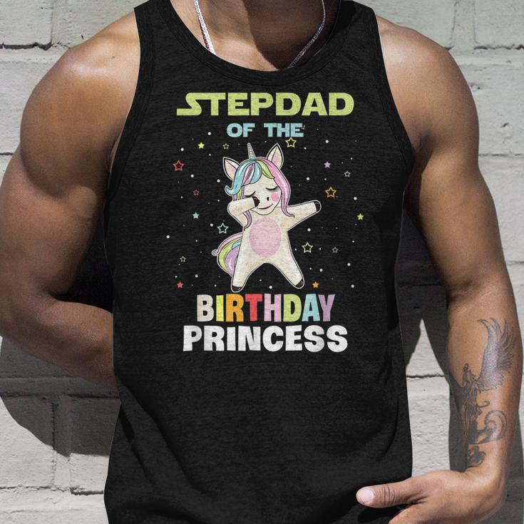 Stepdad Of The Birthday Unicorn Princess Unisex Tank Top Gifts for Him