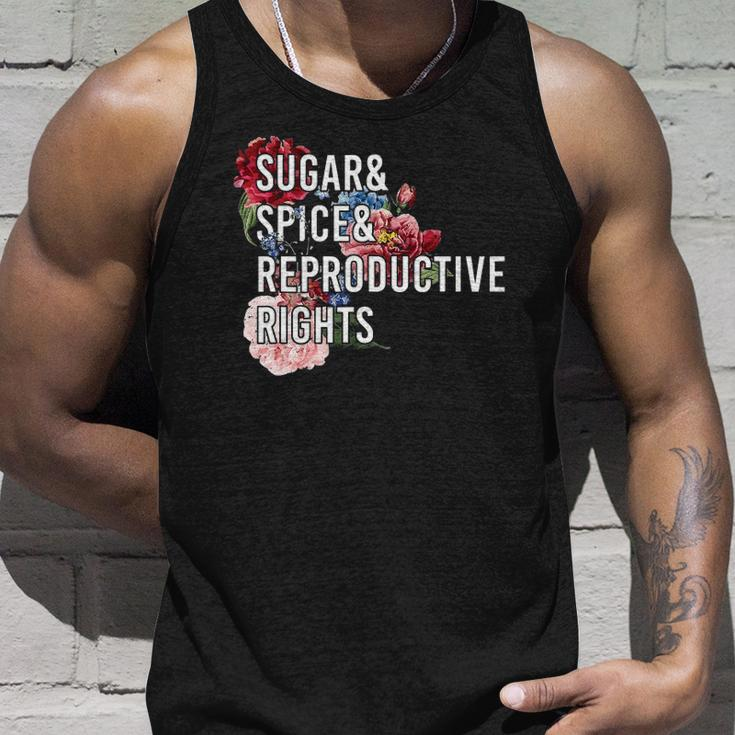 Sugar And Spice And Reproductive Rights For Women Unisex Tank Top Gifts for Him