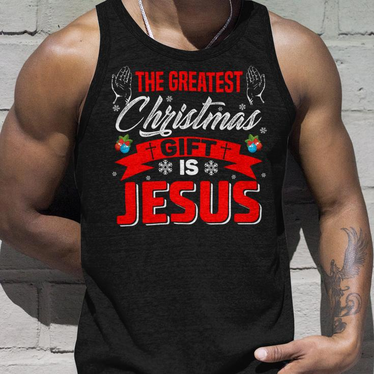 The Greatest Christmas Is Jesus Christmas Xmas B Unisex Tank Top Gifts for Him