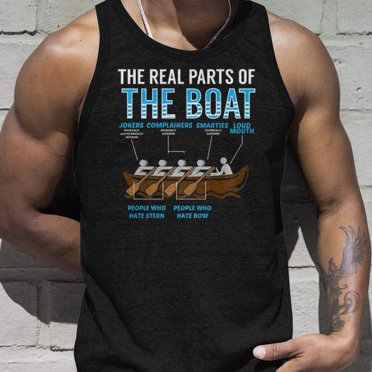 The Real Parts Of The Boat Rowing Gift Unisex Tank Top Gifts for Him