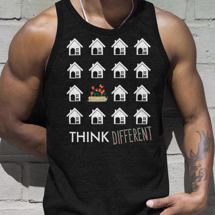 Think Different Build Gardens Not 558 Shirt Unisex Tank Top Gifts for Him