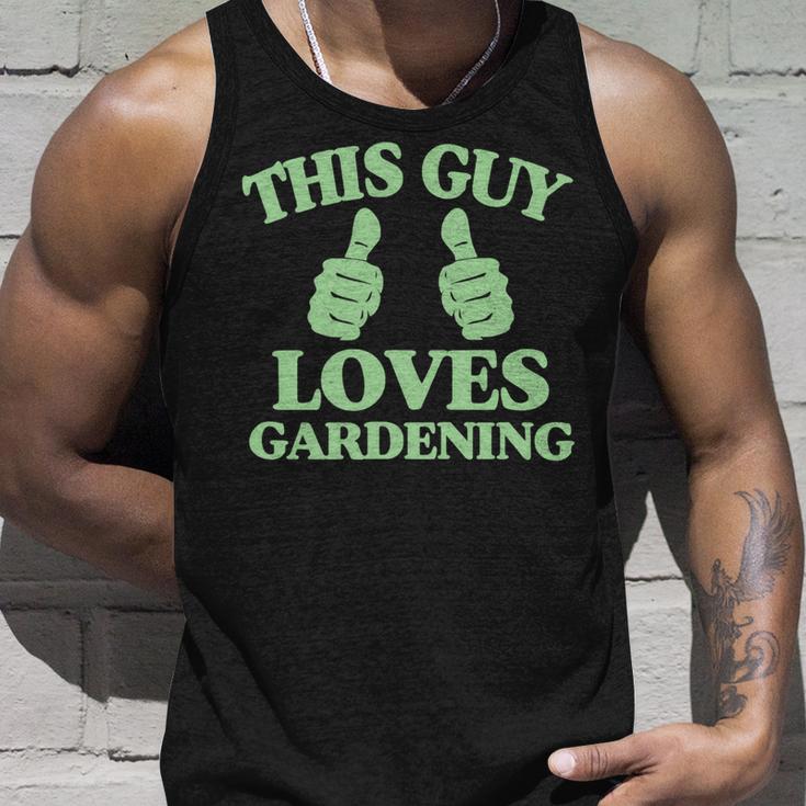 This Guy Loves Gardening Two Thumbs 553 Shirt Unisex Tank Top Gifts for Him