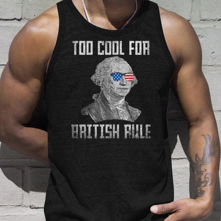 Too Cool For British Rule 4Th Of July George Washington Unisex Tank Top Gifts for Him