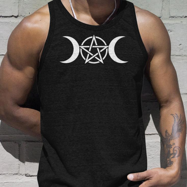 Triple Moon Goddess Wicca Pentacle Unisex Tank Top Gifts for Him
