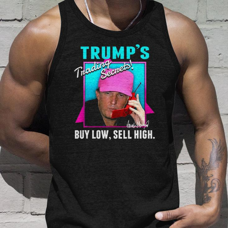 Trump’S Trading Secrets Buy Low Sell High Funny Trump Unisex Tank Top Gifts for Him