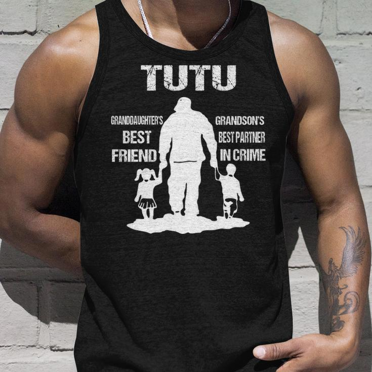 Tutu Grandpa Gift Tutu Best Friend Best Partner In Crime Unisex Tank Top Gifts for Him