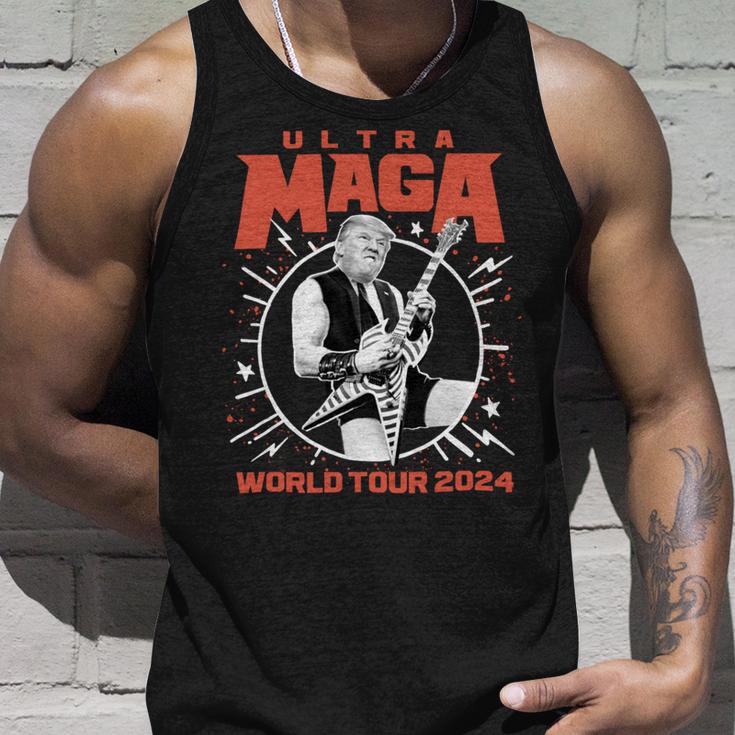 Ultra Maga Trump 2024 Tshirt Heavy Metal World Tour Unisex Tank Top Gifts for Him