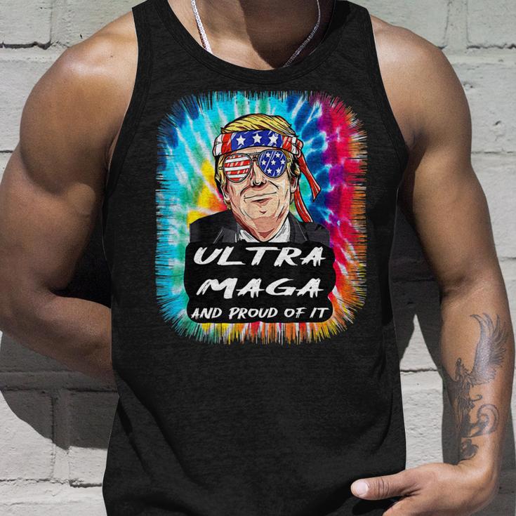 Ultra Maga Trump America Fun Tie Dye Unisex Tank Top Gifts for Him