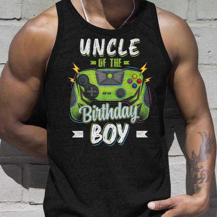 Uncle Of The Birthday Boy Matching Family Video Gamer Party Unisex Tank Top Gifts for Him