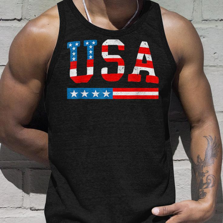 Usa Flag American 4Th Of July Merica America Flag Usa Unisex Tank Top Gifts for Him