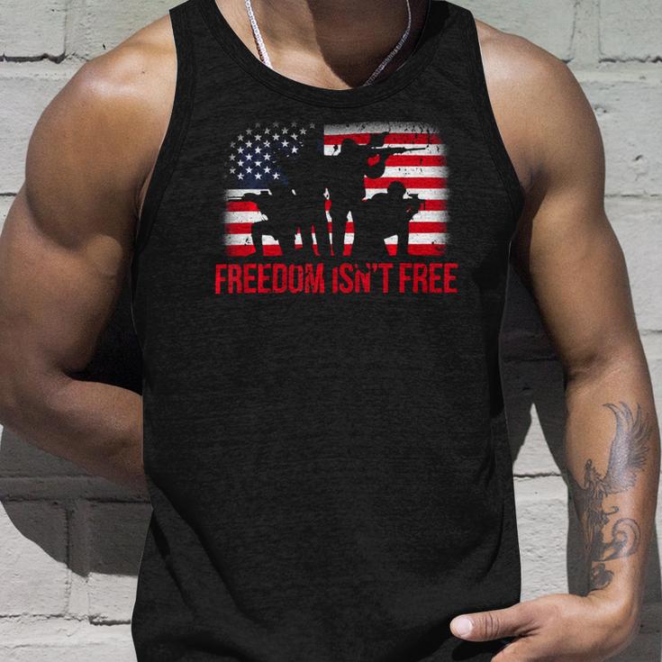 Veteran July 4Th For Menfreedom Isnt Free Veteran 65 Navy Soldier Army Military Unisex Tank Top Gifts for Him