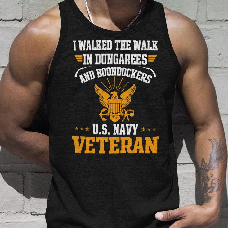 Veteran Veterans Day Us Navy Veterani Walked The Walk 174 Navy Soldier Army Military Unisex Tank Top Gifts for Him