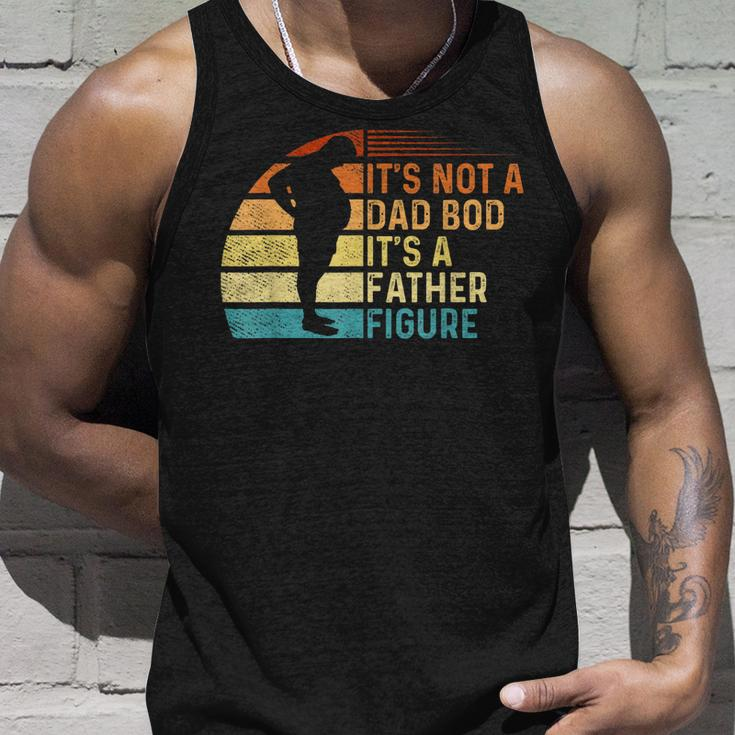 Vintage Its Not A Dad Bod Its Father Figure Design Unisex Tank Top Gifts for Him