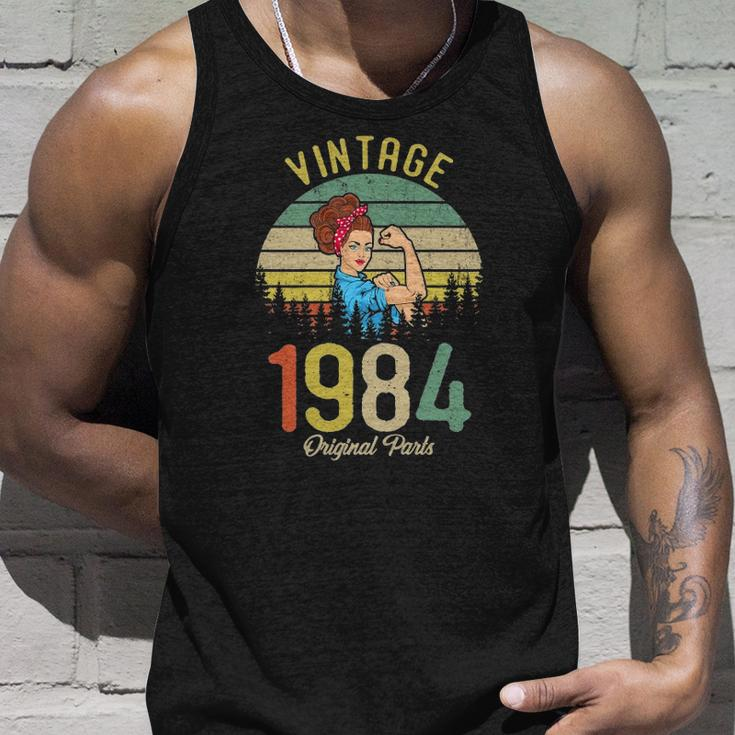 Vintage Made In 1984 38Th Birthday Gift Idea Original Parts Unisex Tank Top Gifts for Him