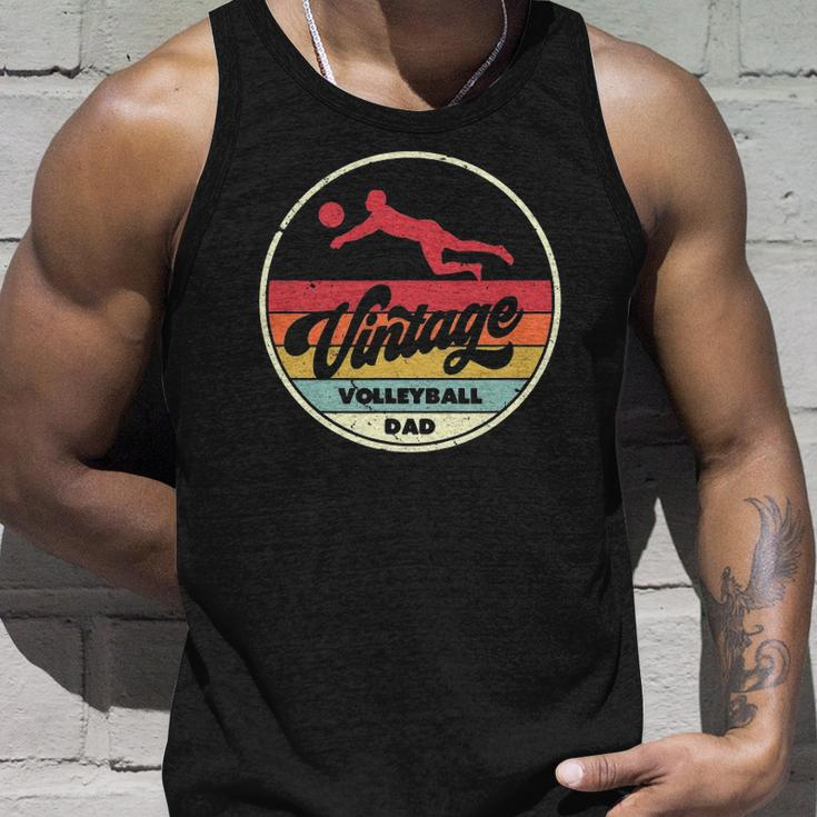 Vintage Volleyball Dad Retro Style Unisex Tank Top Gifts for Him