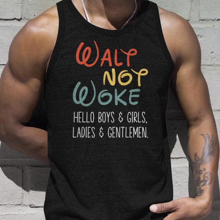 Walt Not Woke Hello Boys & Girls Ladies & Gentlemen Unisex Tank Top Gifts for Him
