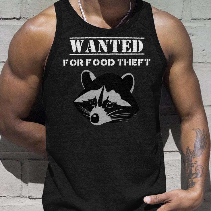 Wanted For Food Theft Funny Raccoon Lover 528 Trending Shirt Unisex Tank Top Gifts for Him