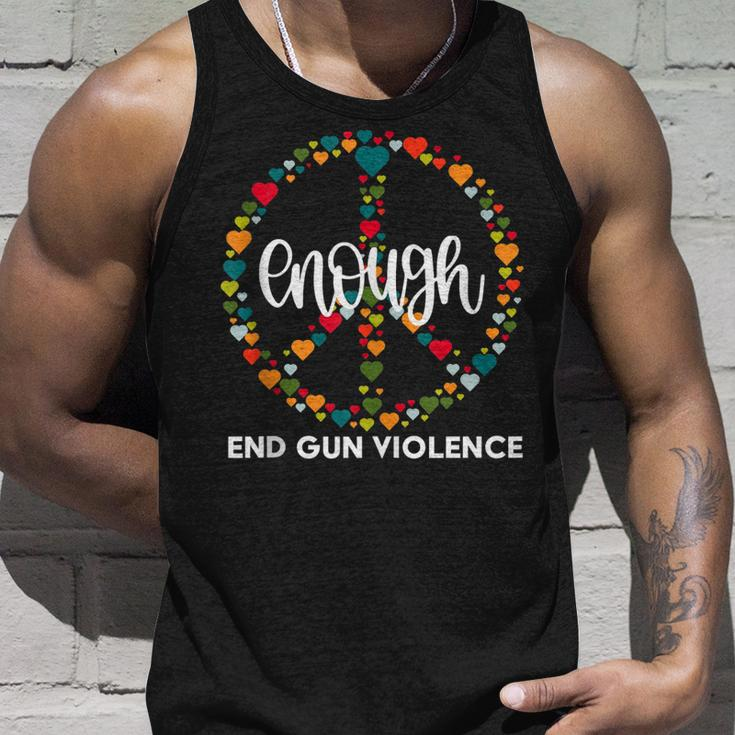 Wear Orange Peace Sign Enough End Gun Violence V2 Unisex Tank Top Gifts for Him