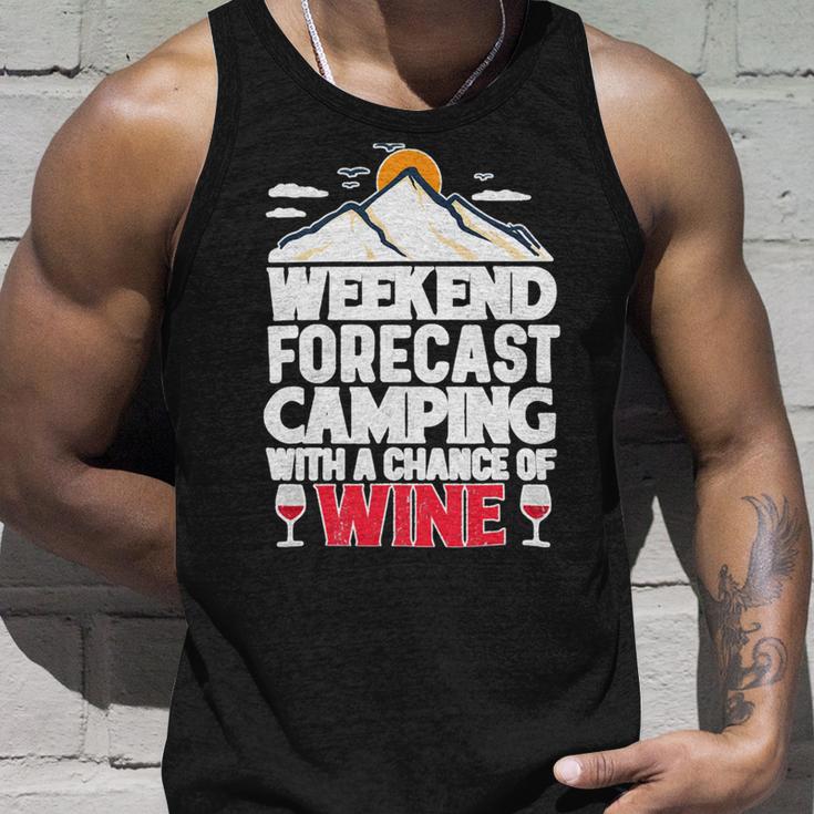 Weekend Forcast Camping Retro Vintage 27 Shirt Unisex Tank Top Gifts for Him