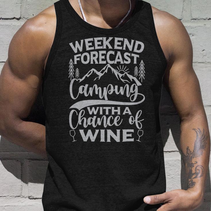 Weekend Forecast Mountain Camper 11 Shirt Unisex Tank Top Gifts for Him