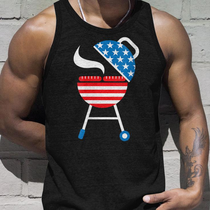 Womens America Barbeque 4Th Of July Usa Flag Merica Dad Gift Unisex Tank Top Gifts for Him