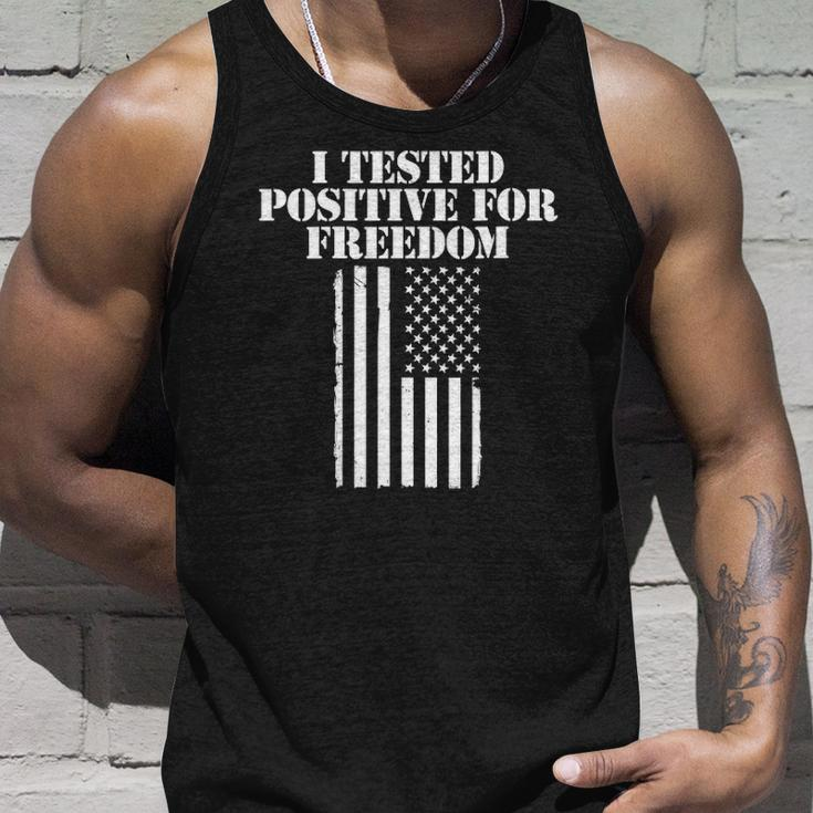 Womens I Tested Positive For Freedom Unisex Tank Top Gifts for Him