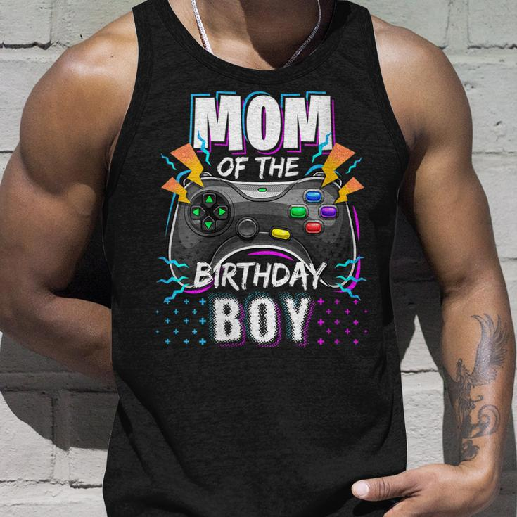 Womens Mom Of The Birthday Boy Matching Video Gamer Birthday Party V3 Unisex Tank Top Gifts for Him