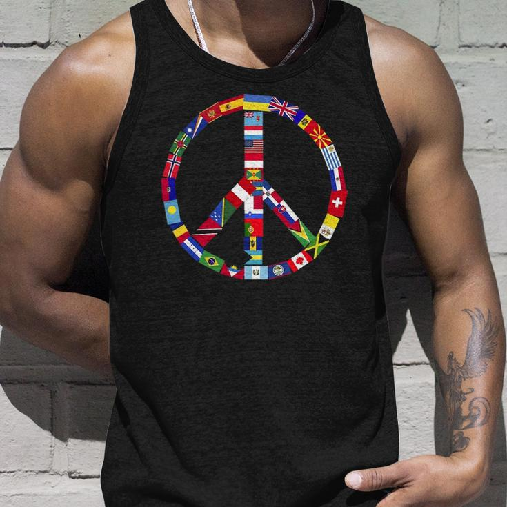 World Country Flags Unity Peace Unisex Tank Top Gifts for Him