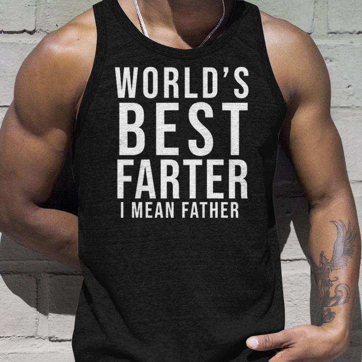 Worlds Best Farter I Mean Father Fathers Day Husband Fathers Day Gif Tank Top Gifts for Him