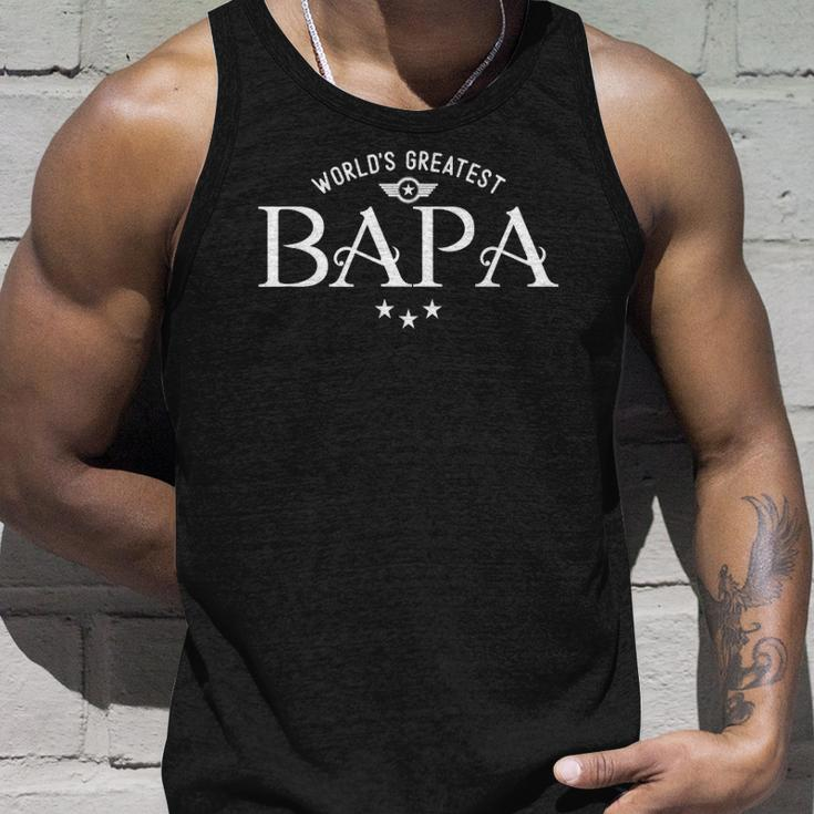 Worlds Greatest Bapa Fathers Day Unisex Tank Top Gifts for Him