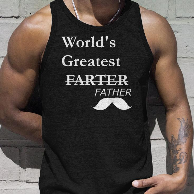 Worlds Greatest Farter-Funny Fathers Day Gift For Dad Unisex Tank Top Gifts for Him