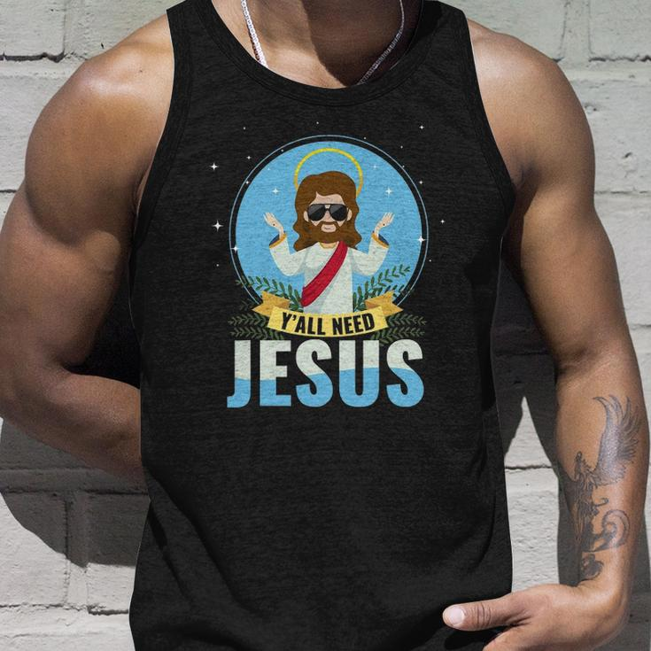 Yall Need Jesus Faith God Unisex Tank Top Gifts for Him