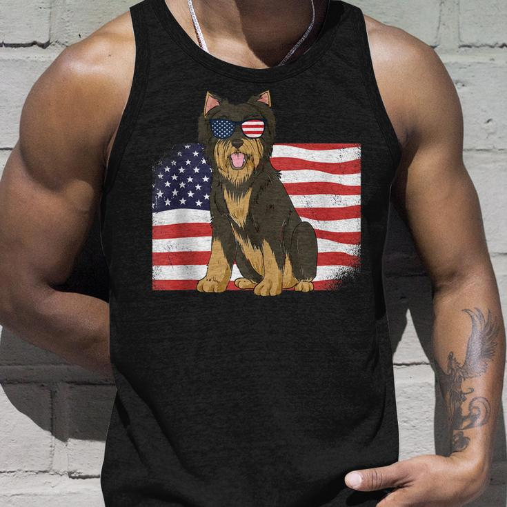 Yorkie Dad & Mom American Flag 4Th Of July Yorkshire Terrier Unisex Tank Top Gifts for Him