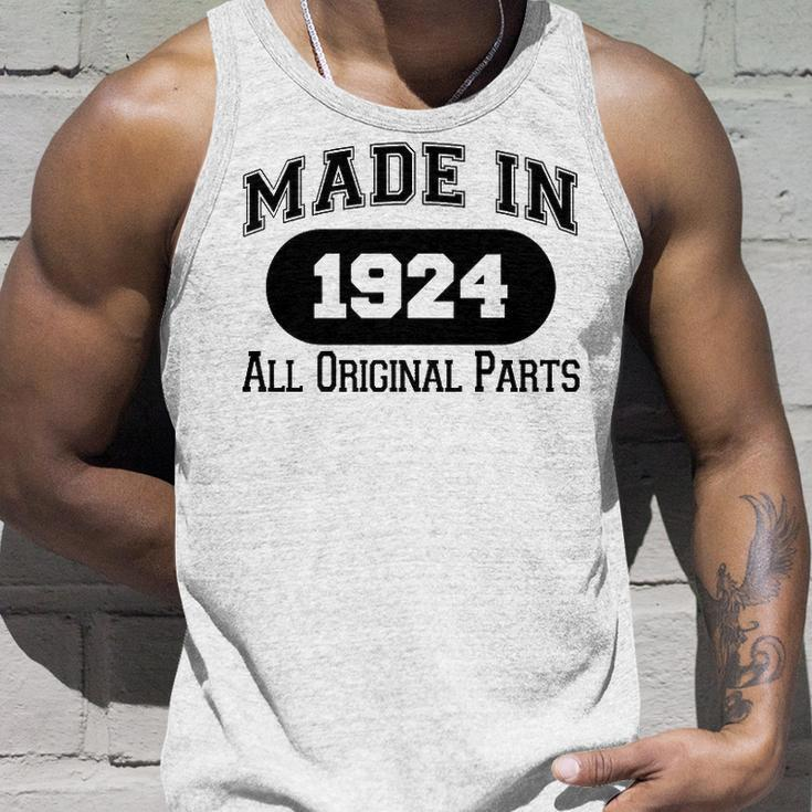 1924 Birthday Made In 1924 All Original Parts Unisex Tank Top Gifts for Him