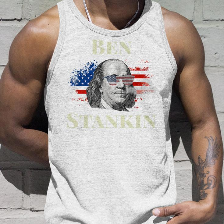 4Th Of July Stoner Gifts For Dad Boyfriend Men Ben Drankin Unisex Tank Top Gifts for Him