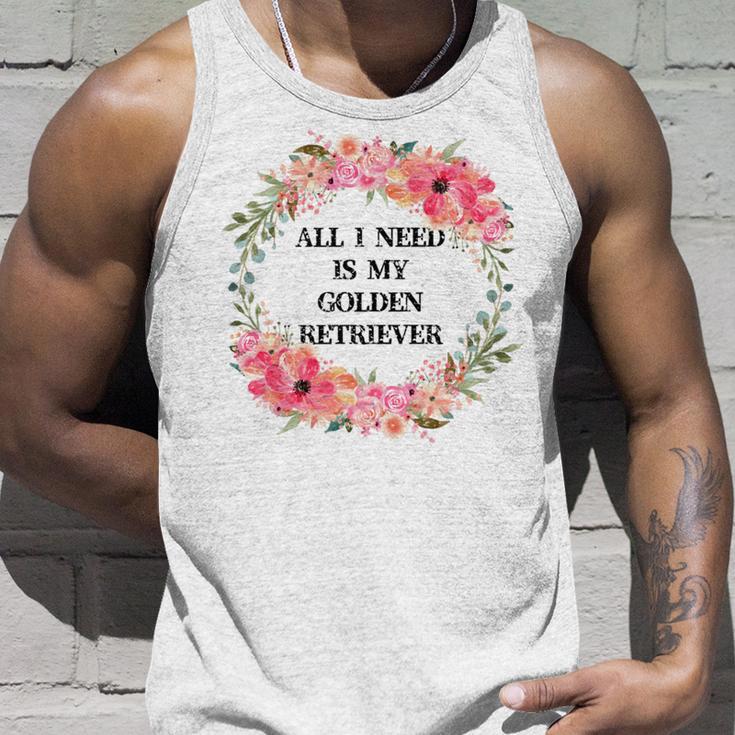 All I Need Is My Golden Retriever Unisex Tank Top Gifts for Him