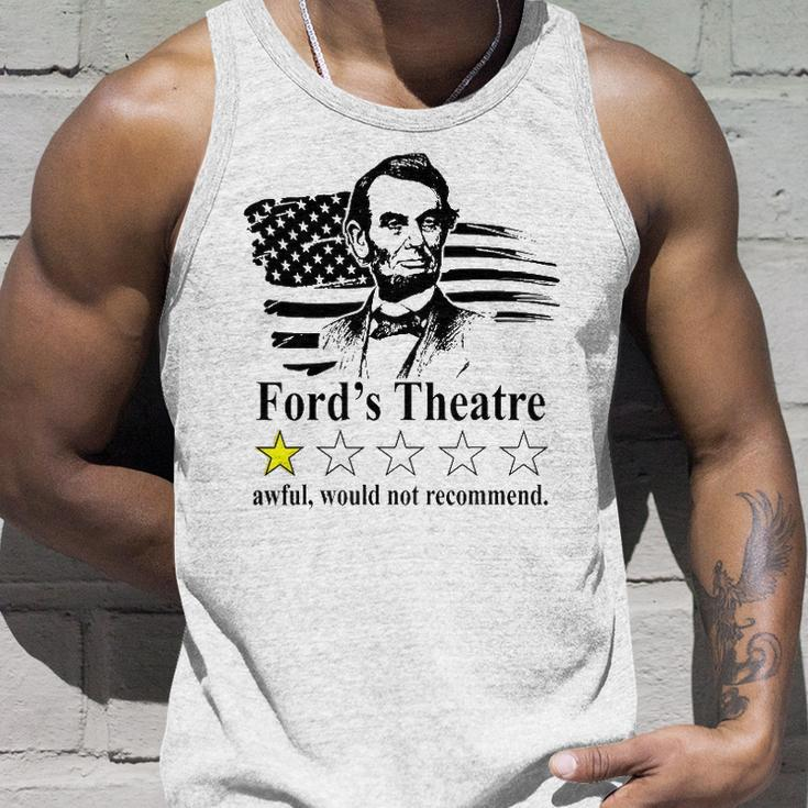 American Flag Abraham-Lincoln Fords Theatre Rating Unisex Tank Top Gifts for Him