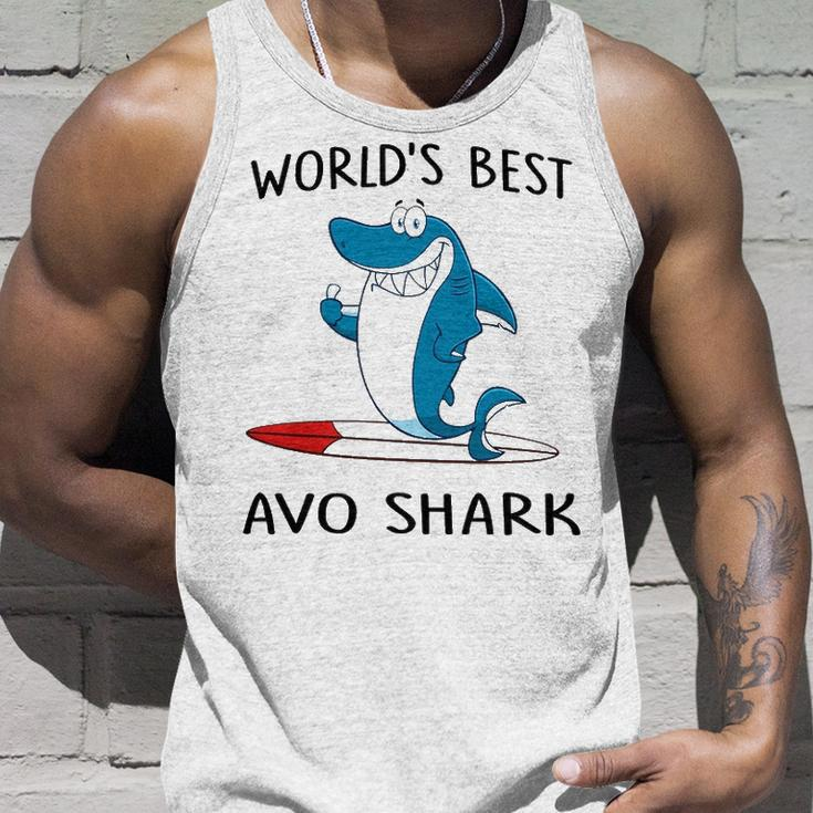 Avo Grandpa Gift Worlds Best Avo Shark Unisex Tank Top Gifts for Him