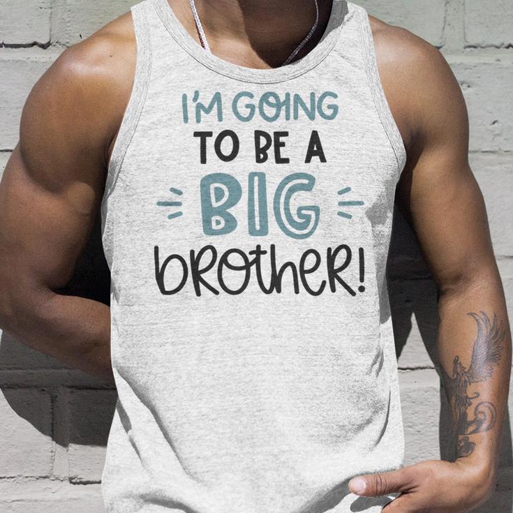 Baby Shower Text Design Im Going To Be A Big Brother Unisex Tank Top Gifts for Him