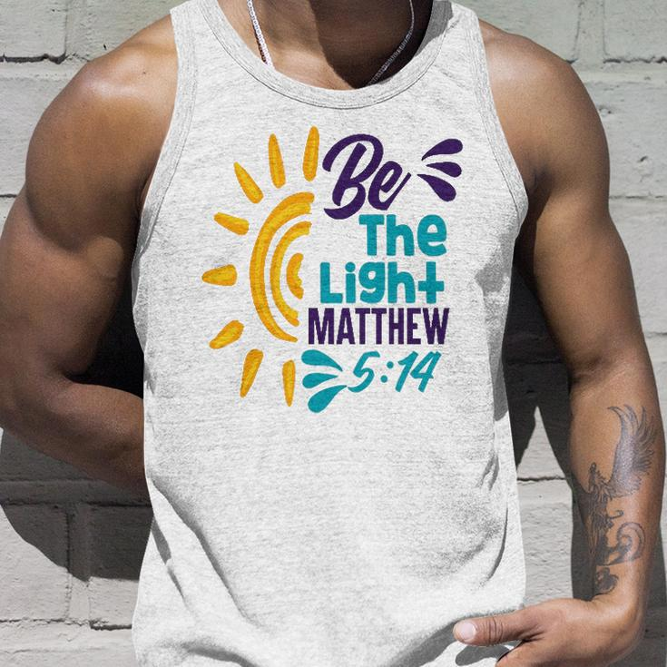 Be A Nice Human - Be The Light Matthew 5 14 Christian Unisex Tank Top Gifts for Him